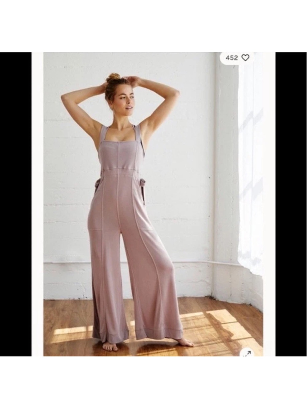 Fp movement it’s a cinch Wide-Leg Jumpsuit in Dusty Rose - Picture 3 of 10